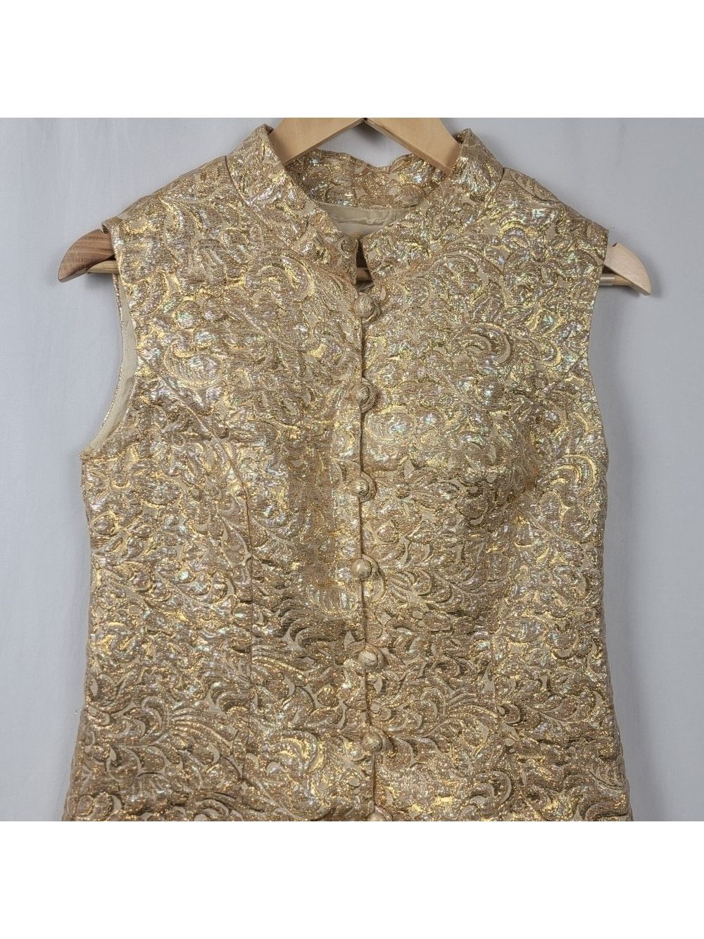 Vintage Gold Dress by Gina Rinaldi #1827 - Picture 4 of 15